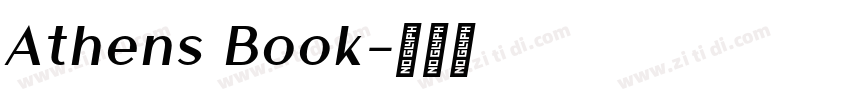Athens Book字体转换
